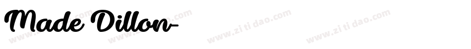 Made Dillon字体转换